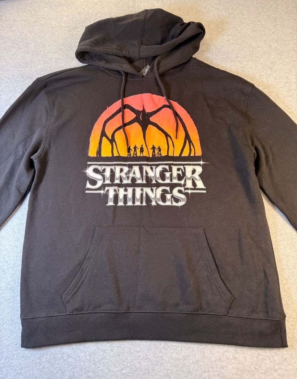 Netflix Stranger Things Sunset Logo Hoodie Black